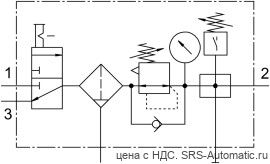 Festo LFRS-1/2-D-MAXI-KF Блок подготовки воздуха - Festo LFRS-1/2-D-MAXI-KF Блок подготовки воздуха