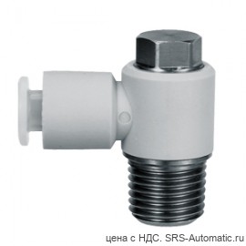 SMC KG-V04-M5 Штуцер цанговый угловой - SMC KG-V04-M5 Штуцер цанговый угловой