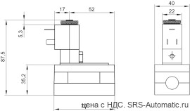 Aventics 5/2-пневмораспределитель, Cерия 581, размер 1 – 5811111200 - Aventics 5/2-пневмораспределитель, Cерия 581, размер 1 – 5811111200