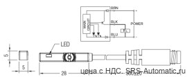 Магнитные датчики dt - pnp серия w  dt02 p m8 - Магнитные датчики dt - pnp серия w  dt02 p m8