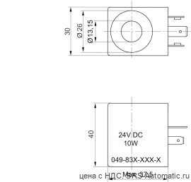 Aventics Катушка, Cерия CO1 – 0498322409 - Aventics Катушка, Cерия CO1 – 0498322409