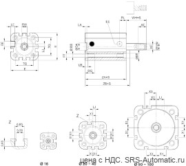 Aventics Компактный цилиндр ISO 21287, Cерия CCI – R422001503 - Aventics Компактный цилиндр ISO 21287, Cерия CCI – R422001503