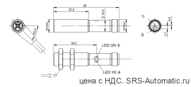 Оптический датчик Balluff BOS 12M-PA-RF10-S4 - Оптический датчик Balluff BOS 12M-PA-RF10-S4