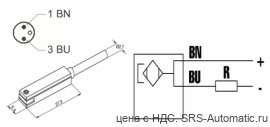 Магнитные датчики dsl - reed серия w  dsl1 m8 - Магнитные датчики dsl - reed серия w  dsl1 m8