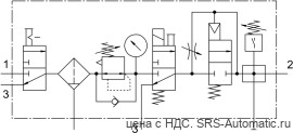 Festo LFRS-1/2-D-MAXI-KG Блок подготовки воздуха - Festo LFRS-1/2-D-MAXI-KG Блок подготовки воздуха