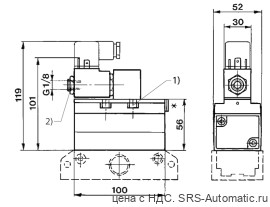 Aventics 3/2 -пневмораспределитель, Cерия 565 – 5653011310 - Aventics 3/2 -пневмораспределитель, Cерия 565 – 5653011310