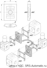 Aventics Принадлежности для монтажа в блок, Cерия AS2/AS3-MBR-…-W07 – R412010121 - Aventics Принадлежности для монтажа в блок, Cерия AS2/AS3-MBR-…-W07 – R412010121