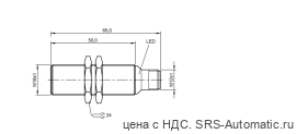 Индуктивный датчик Balluff BES M18MI-PSC50B-S04K - Индуктивный датчик Balluff BES M18MI-PSC50B-S04K