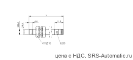 Индуктивный датчик Balluff BES M08EH1-PSC60F-S49G - Индуктивный датчик Balluff BES M08EH1-PSC60F-S49G