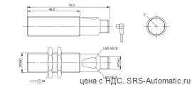 Оптический датчик Balluff BOS 18M-NS-RE20-S4 - Оптический датчик Balluff BOS 18M-NS-RE20-S4