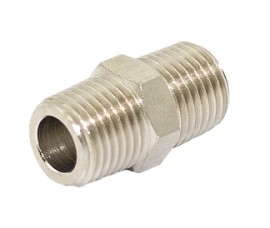 03.000.5 - Ниппель конический (R1/8" - R1/8") (сталь) - 03.000.5 - Ниппель конический (R1/8" - R1/8") (сталь)