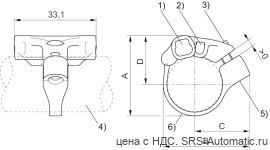 Aventics Крепление датчика, Cерия CB1 – R412021793 - Aventics Крепление датчика, Cерия CB1 – R412021793