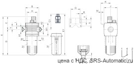 Aventics Стандартная масленка для масляного тумана, Cерия NL4-LBS – 0821301500 - Aventics Стандартная масленка для масляного тумана, Cерия NL4-LBS – 0821301500