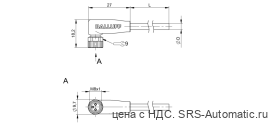 Разъем с кабелем Balluff BCC M323-0000-10-001-VX8334-150 - Разъем с кабелем Balluff BCC M323-0000-10-001-VX8334-150
