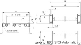 Aventics Планка присоединения – 1823390022 - Aventics Планка присоединения – 1823390022