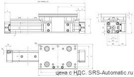 Бесштоковый цилиндр с кареткой на двусторонней клиновой направляющей rhv 050 - Бесштоковый цилиндр с кареткой на двусторонней клиновой направляющей rhv 050