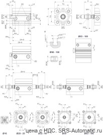 Aventics Компактный цилиндр, Cерия KPZ – 0822490204 - Aventics Компактный цилиндр, Cерия KPZ – 0822490204