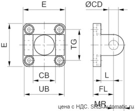 Aventics Крепление на вилке (Крепление MP2) – 5239813402 - Aventics Крепление на вилке (Крепление MP2) – 5239813402