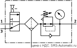 Festo MSB4-1/4:C3:J120-WP Блок подготовки воздуха - Festo MSB4-1/4:C3:J120-WP Блок подготовки воздуха