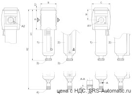 Aventics Фильтр сверхтонкой очистки, Cерия AS2-FLC – R412006053 - Aventics Фильтр сверхтонкой очистки, Cерия AS2-FLC – R412006053
