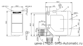 Оптический датчик Balluff BOS 23K-PA-RH10-S4 - Оптический датчик Balluff BOS 23K-PA-RH10-S4