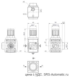 Aventics Регулирующий клапан, Cерия AS1-RGS-…-DS – R412010558 - Aventics Регулирующий клапан, Cерия AS1-RGS-…-DS – R412010558