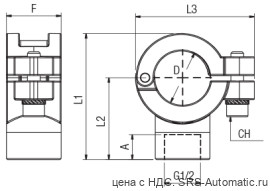 Накладной адаптер врезки с внутренней резьбой nptf 90248 00 006 - Накладной адаптер врезки с внутренней резьбой nptf 90248 00 006