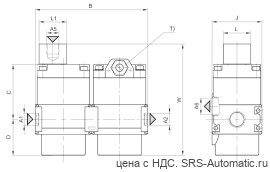 Aventics Блок наполнения, с пневматическим управлением, Cерия NL1-SSU – 0821300795 - Aventics Блок наполнения, с пневматическим управлением, Cерия NL1-SSU – 0821300795