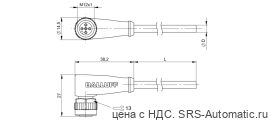 Разъем с кабелем Balluff BCC M425-0000-1A-006-EX43T2-100 - Разъем с кабелем Balluff BCC M425-0000-1A-006-EX43T2-100