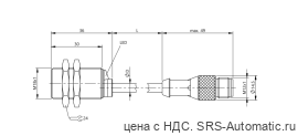Индуктивный датчик расстояния Balluff BAW M18ME-UAC50B-BP01,5-GS04 - Индуктивный датчик расстояния Balluff BAW M18ME-UAC50B-BP01,5-GS04