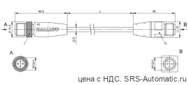 Соединительный кабель Balluff BCC M414-M414-6A-710-PS0434-003 - Соединительный кабель Balluff BCC M414-M414-6A-710-PS0434-003