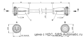 Соединительный кабель Balluff BCC A315-A315-70-335-VX45W6-100 - Соединительный кабель Balluff BCC A315-A315-70-335-VX45W6-100