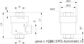 Aventics Пневмоклапан быстрого удаления воздуха, Cерия 573 – 5735040300 - Aventics Пневмоклапан быстрого удаления воздуха, Cерия 573 – 5735040300