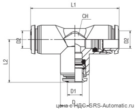 Тройник aignep 55230 00 002 - Тройник aignep 55230 00 002