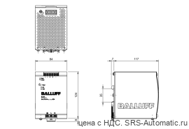 Блок питания Balluff BAE PS-XA-1W-48-050-004 - Блок питания Balluff BAE PS-XA-1W-48-050-004