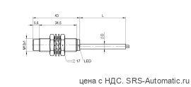 Индуктивный датчик расстояния Balluff BAW M12MF-IAC70G-BP02 - Индуктивный датчик расстояния Balluff BAW M12MF-IAC70G-BP02