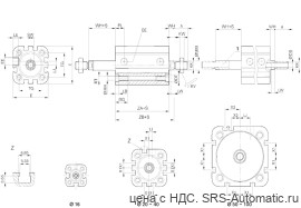 Aventics Компактный цилиндр ISO 21287, Cерия CCI – R422001743 - Aventics Компактный цилиндр ISO 21287, Cерия CCI – R422001743