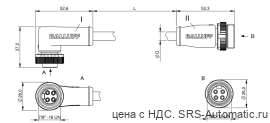 Соединительный кабель Balluff BCC A324-A314-30-346-VX44W6-006 - Соединительный кабель Balluff BCC A324-A314-30-346-VX44W6-006