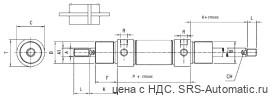 Двустороннего действия, с магнитным кольцом и двусторонним штоком aj 040 0500 - Двустороннего действия, с магнитным кольцом и двусторонним штоком aj 040 0500