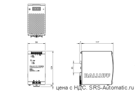 Блок питания Balluff BAE PS-XA-1W-48-025-003 - Блок питания Balluff BAE PS-XA-1W-48-025-003