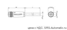 Разъем с кабелем Balluff BCC M415-0000-1A-037-PS0334-100 - Разъем с кабелем Balluff BCC M415-0000-1A-037-PS0334-100