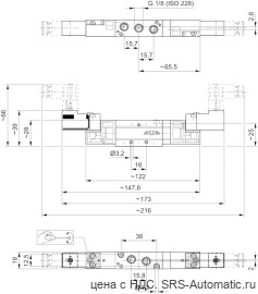 Aventics 5/3-пневмораспределитель, Cерия WV02 – 0820039162 - Aventics 5/3-пневмораспределитель, Cерия WV02 – 0820039162