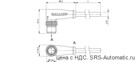 Разъем с кабелем Balluff BCC M423-0000-2A-036-VS8334-020 - Разъем с кабелем Balluff BCC M423-0000-2A-036-VS8334-020