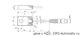 Оптический датчик Balluff BOS R01E-X-KS20-00,2-S49 - Оптический датчик Balluff BOS R01E-X-KS20-00,2-S49