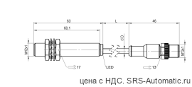 Индуктивный датчик расстояния Balluff BAW M12MN-ICC35C-BP00,2-GS04 - Индуктивный датчик расстояния Balluff BAW M12MN-ICC35C-BP00,2-GS04