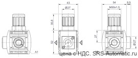 Aventics Регулирующий клапан, Cерия AS1-RGS – R412014713 - Aventics Регулирующий клапан, Cерия AS1-RGS – R412014713
