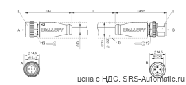 Соединительный кабель Balluff BCC M415-M414-3A-304-EX44T2-030-C008 - Соединительный кабель Balluff BCC M415-M414-3A-304-EX44T2-030-C008