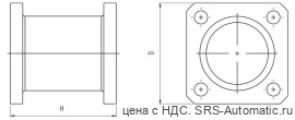 Тандемный соединитель - алюминий серия принадлежности для цилиндров  vft 100 - Тандемный соединитель - алюминий серия принадлежности для цилиндров  vft 100