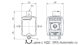 Aventics Клапан плавного пуска, с пневматическим управлением, Cерия AS2-SSV – R412006311 - Aventics Клапан плавного пуска, с пневматическим управлением, Cерия AS2-SSV – R412006311