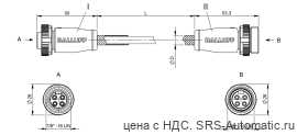 Соединительный кабель Balluff BCC B314-B314-30-304-MW8434-100 - Соединительный кабель Balluff BCC B314-B314-30-304-MW8434-100